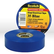3M Electrical Tape, Scotch Vinyl Electrical Color Coding Tape 35, Blue 54007-10836